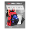 Durable Baseball Bat Equipment Backpack with Helmet Holder, Shoe Compartment and Fence Hook Holds
