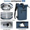 New Designed Waterproof Roll top Laptop Backpack with Molle System for Travel