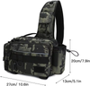 Functional Waterproof Multi-pockets Fishing Waist Bag Fishing Fanny Pack with Rod Holder