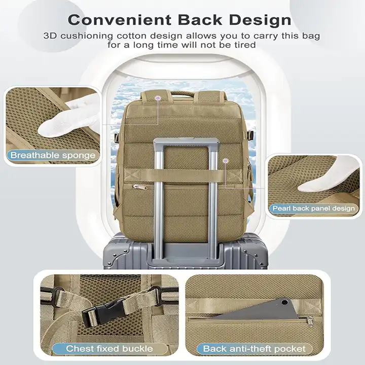 Durable and Waterproof Travel Laptop Backpack with Multi-Pocket and USB Charging Port