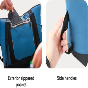 Deep Freeze Insulated Leakproof Cooler Bag with Built-In Freeze Wall for Beach Camping Picnic Grocery Shopping Travel
