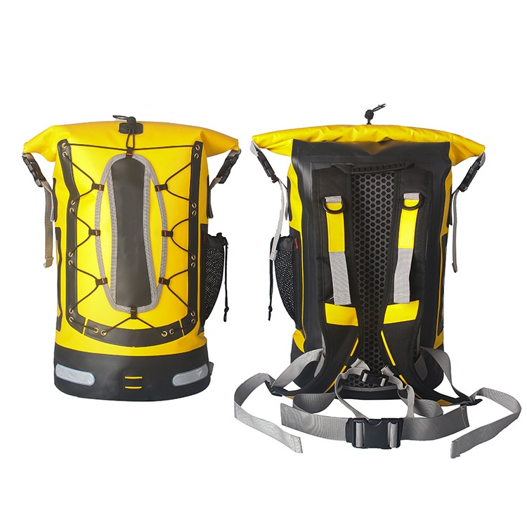 Durable PVC Waterproof 45L Backpack with Wading Bucket for Outdoor Hiking and Drifting Adventures
