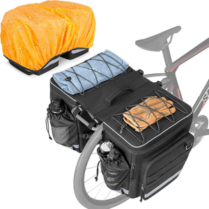 Expandable Waterproof Large Capacity cycle Pannier Bag with Multiple Compartments for Touring Travel Outdoor Motorbike