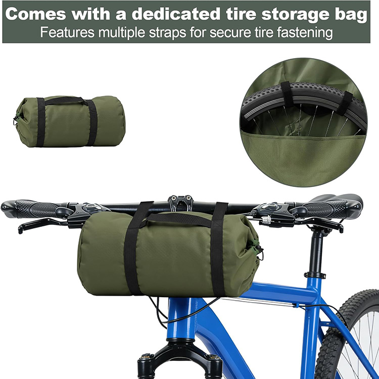 Foldable Large Capacity Bike Travel Bag with Shoulder Strap for 20-26 inch Bicycle Transport Storage Outdoor Cycling Trip