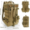 Waterproof 900D Oxford Fabric Large Capacity Fishing Tackle Backpack with Breathable Cushioned Straps for Outdoor Fishing