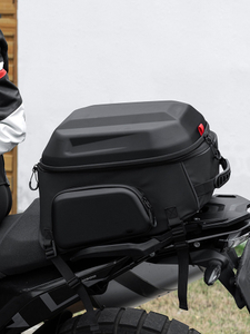 Motorcycle Rear Seat Bag for Full-Face Helmet, Tail Bag, Riding Backpack, Motorcycle Backpack, Hardshell Helmet Bag
