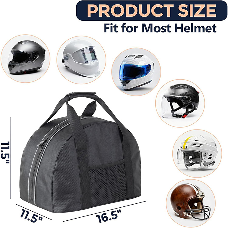 Large Capacity Water-Resistant Motorcycle Helmet Bag with Shoulder Strap for Racing Travel Storage Outdoor Motorbike Protection