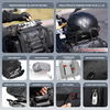 Large Capacity Expandable Waterproof Motorcycle Tail Bag with Molle Straps for Motorbike Touring Travel Outdoor Adventure Riding