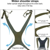 Nylon Lightweight Waterproof Tactical Chest Pack with Padded Adjustable Harness Straps for Hunting Bird Watching Shooting
