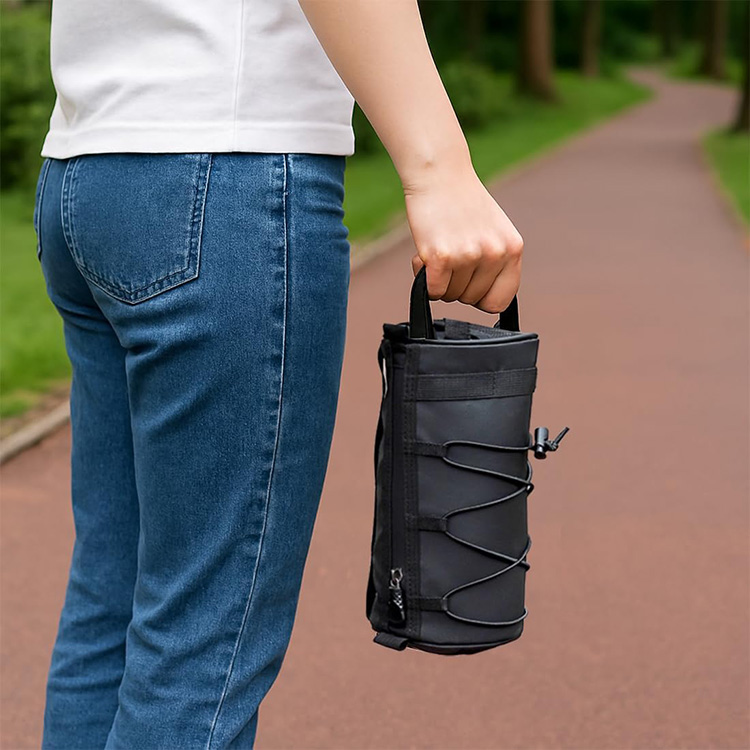 Waterproof Reflective Bike Handlebar Bag with Detachable Shoulder Strap for Road Mountain Cycling Commuting Travel