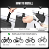 Durable Hard Shell Waterproof Large Capacity Bike Seat Bag with Quick-Release Bracket for Road Mountain Cycling Commuting