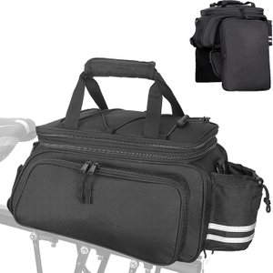 Waterproof Large Capacity Bike Pannier Bag with High-Frequency Welding for Shopping Commuting Touring Outdoor Travel
