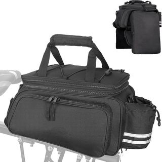 Waterproof Large Capacity Bike Pannier Bag with High-Frequency Welding for Shopping Commuting Touring Outdoor Travel