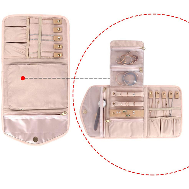 Factory Direct Portable Lightweight Foldable Jewelry Organizer for Journey(EPZ-279)