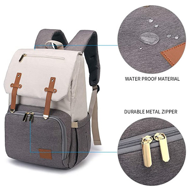 China Direct Neutral Nappy Backpack with Bottle Warmer Baby Bottle Warmer Bag(EPZ-087)