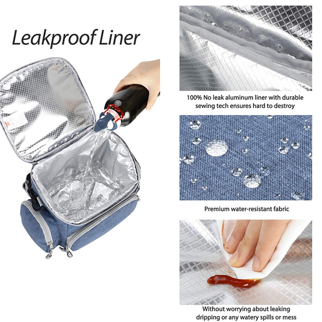 New Designer Leakproof Lunch Box Soft Insulated Cooler Tote Bag for Women Girls(EPZ-425)