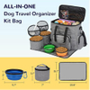 Dog Travel Bag Airline Approved Pet Travel Bag with Shoulder Strap with Dog Food Container