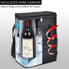 Hot Sell Insulated Padded Wine Cooler Bag with Handle And Adjustable Shoulder Strap(EPZ-183)