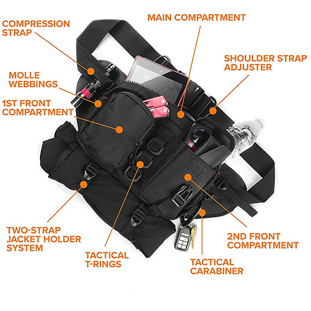 Factory Direct Heavy Duty Crossbody Tactical Sling Bag for Travel Cycling(EPZ-453)