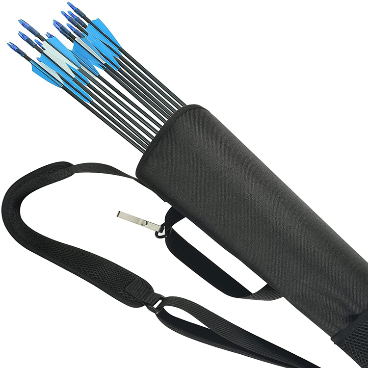 Hot Selling Black Polyester Outdoor Hunting Arrow Bag With Adjustable Strap Archery Holder
