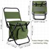 Newest Design Outdoor Portable Folding Fishing Chair Seat Bag With Insulated Picnic Bag