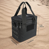 Well Designed Black Water-resistant Durable Tactical Ammo Bag Pistol Range Bag With 5 Removable Dividers