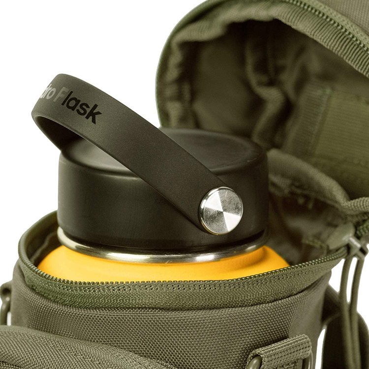Well Designed Army Green Durable Polyester Portable Hunting Water Bottle Bag Hydration Carrier Pack