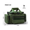 Water-Resistant Saltwater Fishing Bag Fishing Tackle Bag with Adjustable Shoulder Strap