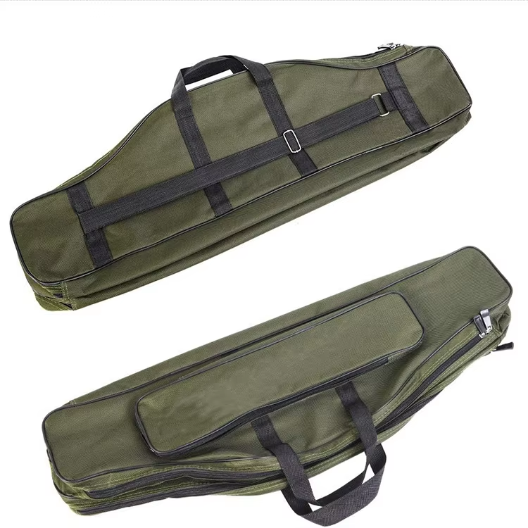 Double Layer Portable Foldable Fishing Rod Carry Bag Fishing Pole Bag