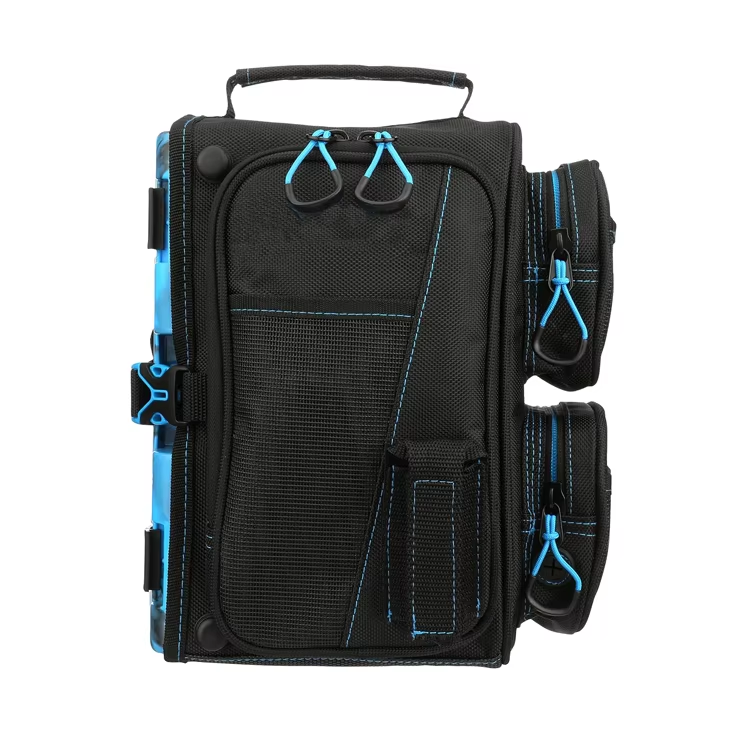Heavy Duty Lightweight 1680D Fly Fishing Bag for 3 Tackle Trays Fishing Sling Pack