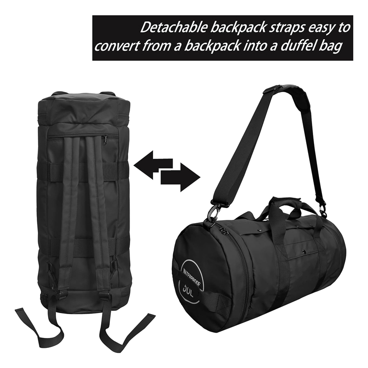 50L Multi-Funcation Waterproof Duffle Backpack with Shoe Compartment