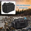 Large Capacity Outdoor Waterproof Fishing Box Bag With Non-Slip EVA Base and Rod Holder