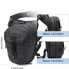 Motorcycle Riding Thigh Bag, Waterproof and Expandable Leg Bag with Adjustable Shoulder Strap, MOLLE System, 3-layer Storage