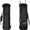 600D Oxford Multi-Purpose Waterproof Large Capacity Fishing Rod Bag with Zipper Closure for Travel Outdoor Baitcasting Spinning