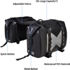 Heavy-Duty Detachable Large Capacity Motorcycle Saddle Bag with Quick Release Buckles for Touring Travel Outdoor Adventure