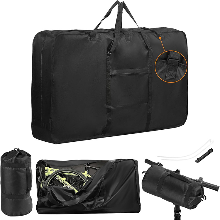 Large Capacity Durable Bike Travel Bag with Multi Compartments for Bicycle Transport Storage Outdoor Cycling Trip Protection