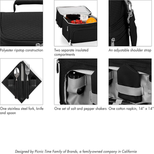 Expandable Leakproof Insulated Large Picnic Bag with Sturdy Handles for Camping Beach Outdoor Travel Family Gathering Grocery