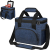 Large Capacity Leakproof Insulated Lunch Bag with Dual Zipper for Work Office Outdoor Picnic Travel Daily Meal Storage