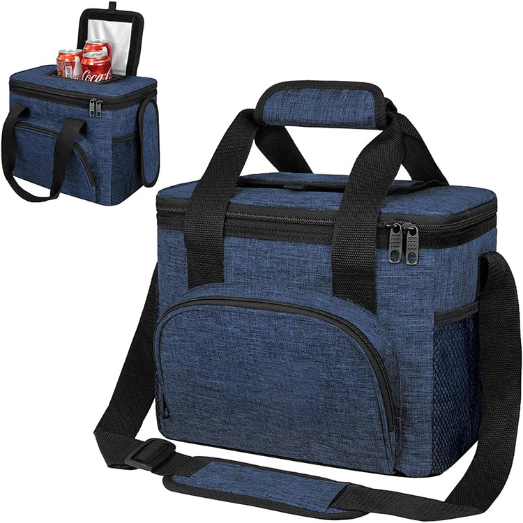Large Capacity Leakproof Insulated Lunch Bag with Dual Zipper for Work Office Outdoor Picnic Travel Daily Meal Storage