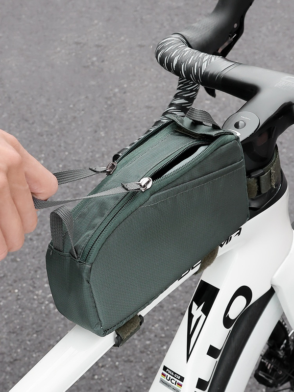 Bicycle Top Tube Bag Waterproof Large Capacity Front Beam Bag, Outdoor Riding Bag