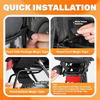 Large Capacity Waterproof Bike Pannier Bag with Double Saddle Design for Cycling Commuting Touring