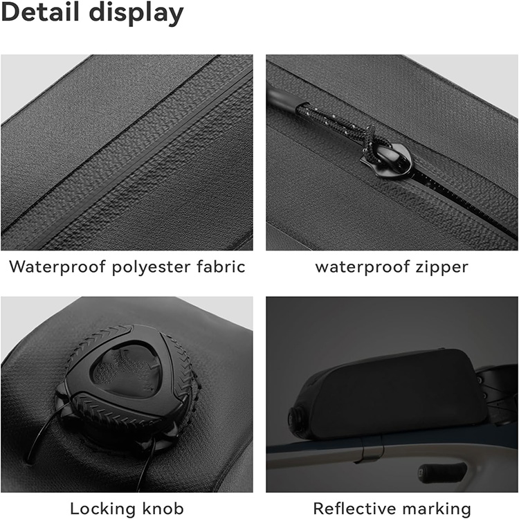 Waterproof Large Capacity Bike Pannier Bag with High-Frequency Welding for Shopping Commuting Touring Outdoor Travel
