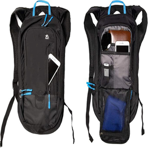 Water-Resistant Nylon Large Capacity Cycling Backpack with Helmet Holder for Road Biking Commuting Outdoor Travel Hiking