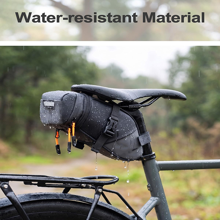 Expandable Large Capacity Waterproof Bike Pannier Bag with Reflective Stripe for Commuting Touring Grocery