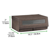 Factory Direct 2 Pack Large Shoe Box Storage with Clear Window and Hinged Lid(EPZ-276)
