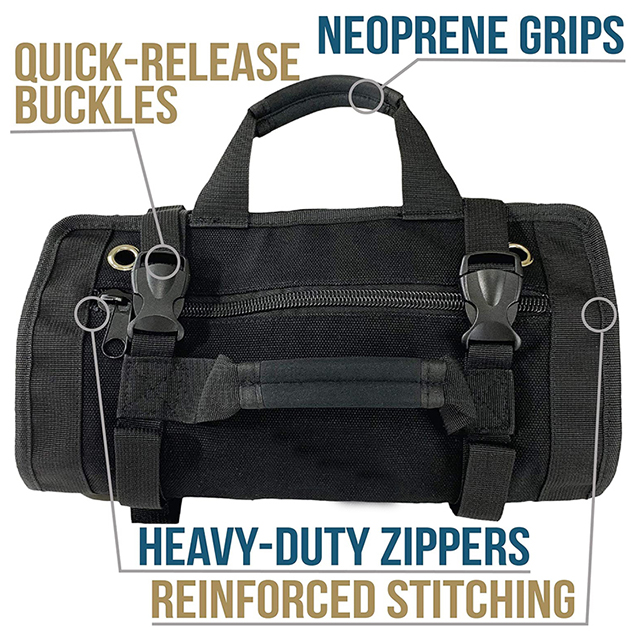 Factory Direct Premium Quality Durable Easy to Carry Roll Up Tool Bag(EPZ-481)