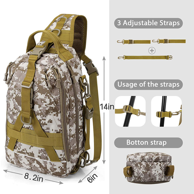 Hot Sell Multinfunctional Durable Hunting Backpack Fishing Tackle Storage Bag(EPZ-524)