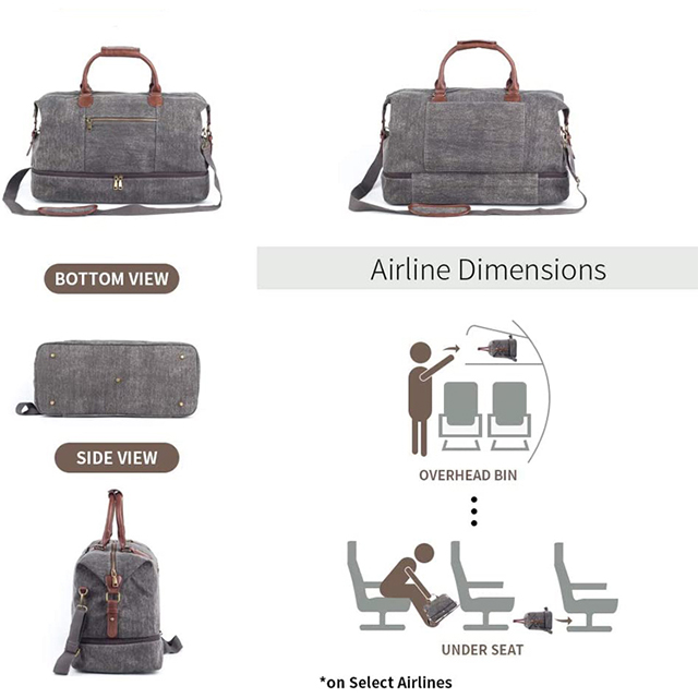 New Designer Multifunctional Weekend Duffle Bag with Shoes Compartment(EPZ-339)