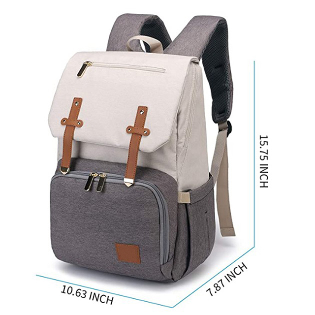 China Direct Neutral Nappy Backpack with Bottle Warmer Baby Bottle Warmer Bag(EPZ-087)