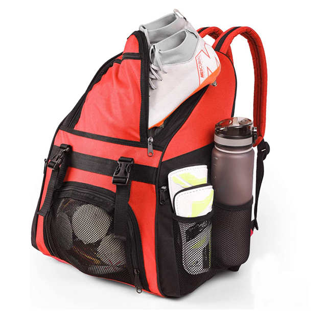Factory Direct Football Backpack with Ball Holder Compartment for Kids(EPZ-357)